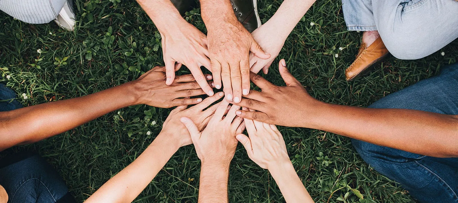 Hands coming together