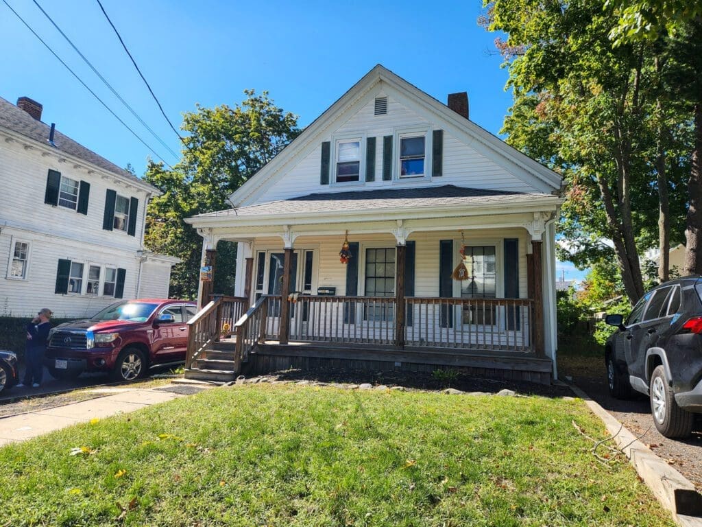 Front of the house at Union Sober House, Taunton, MA