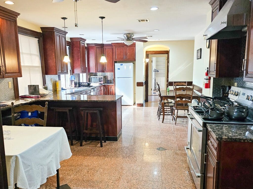 Kitchen in Addiction Recovery Vanderburgh Sober Living House in Brockton, Massachusetts