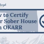 People in recovery symbolized by the Vanderburgh Sober Living wreath icon for Oklahoma sober living certification