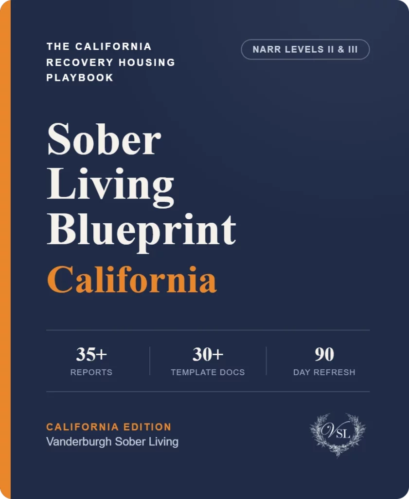 California Sober Living Blueprint cover