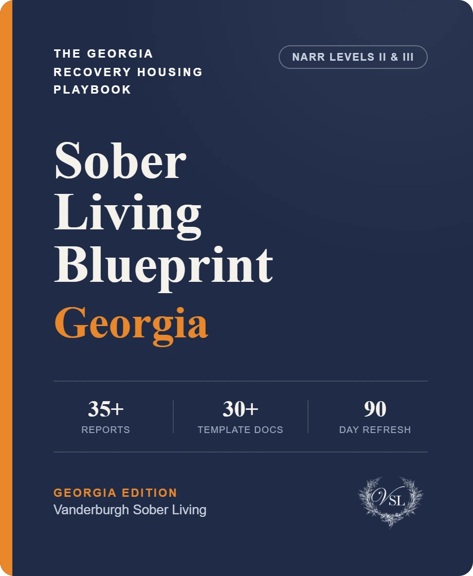 Georgia Sober Living Blueprint cover