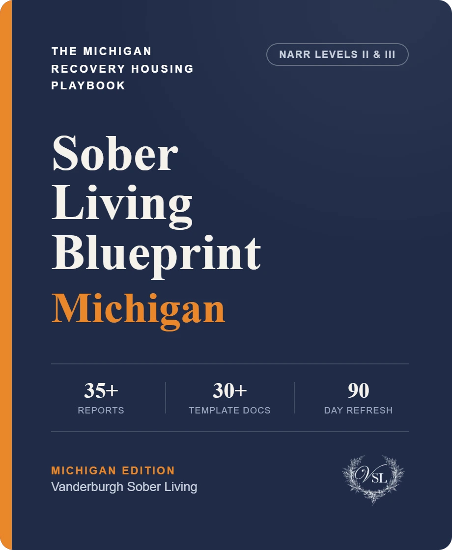 Michigan Sober Living Blueprint cover