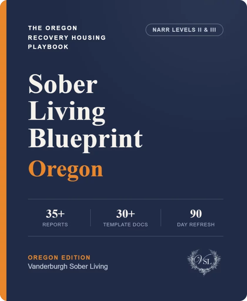 Oregon Sober Living Blueprint cover