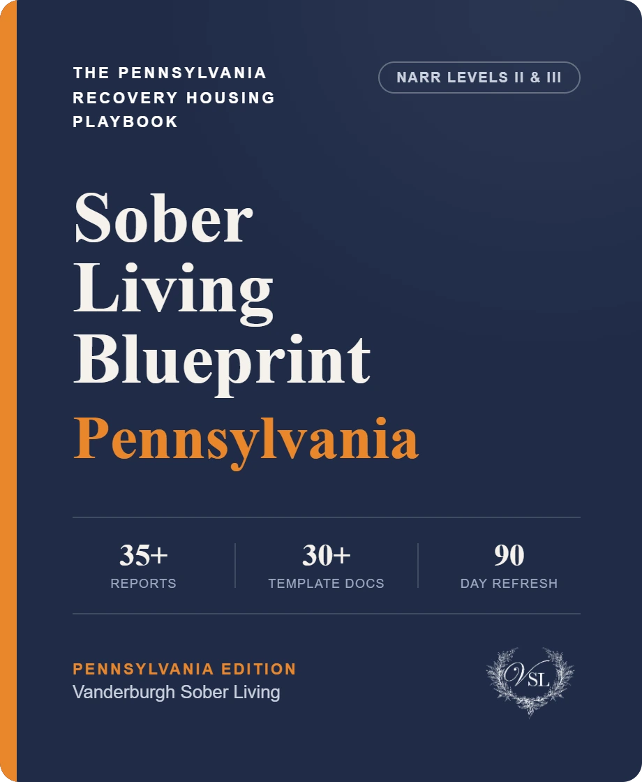 Pennsylvania Sober Living Blueprint cover