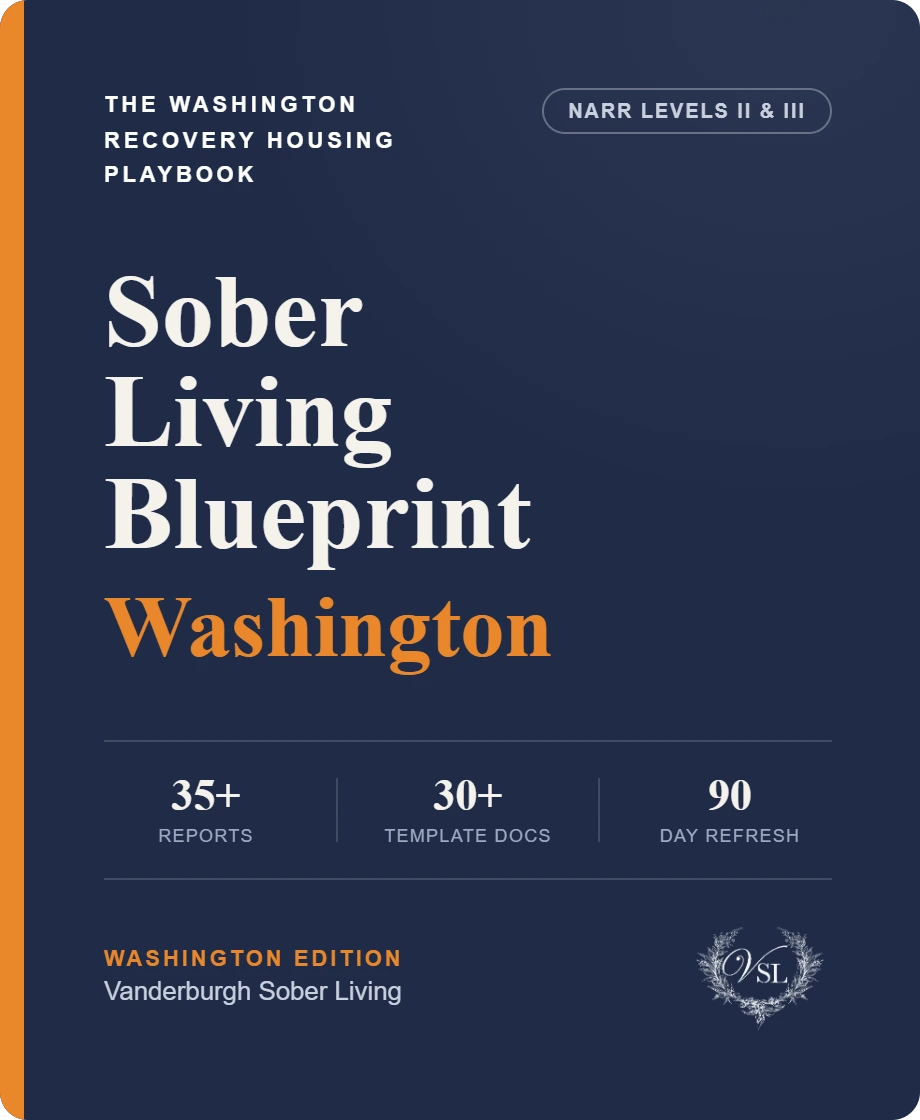 Washington Sober Living Blueprint cover