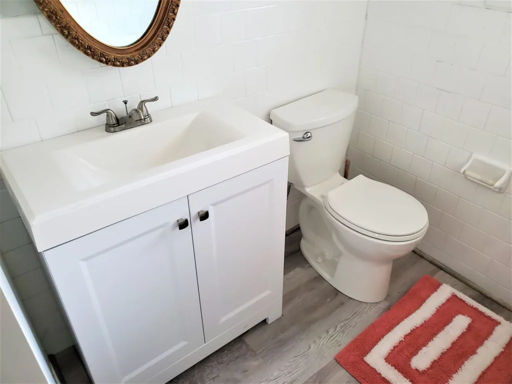 Renovated bathroom